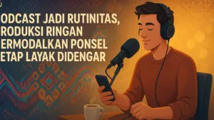 podcast jadi rutinitas